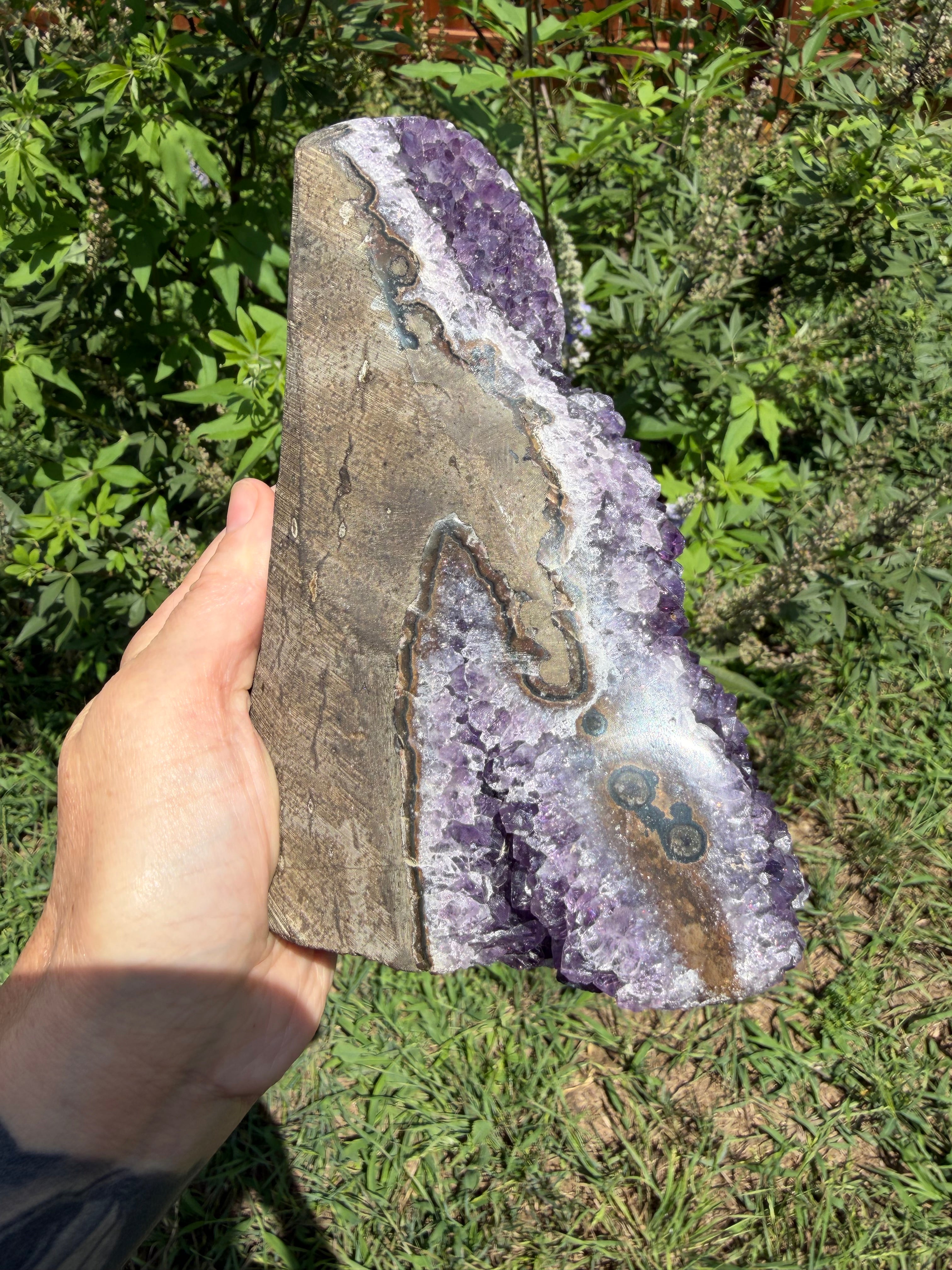 Uruguayan Amethyst Cluster Cut Base