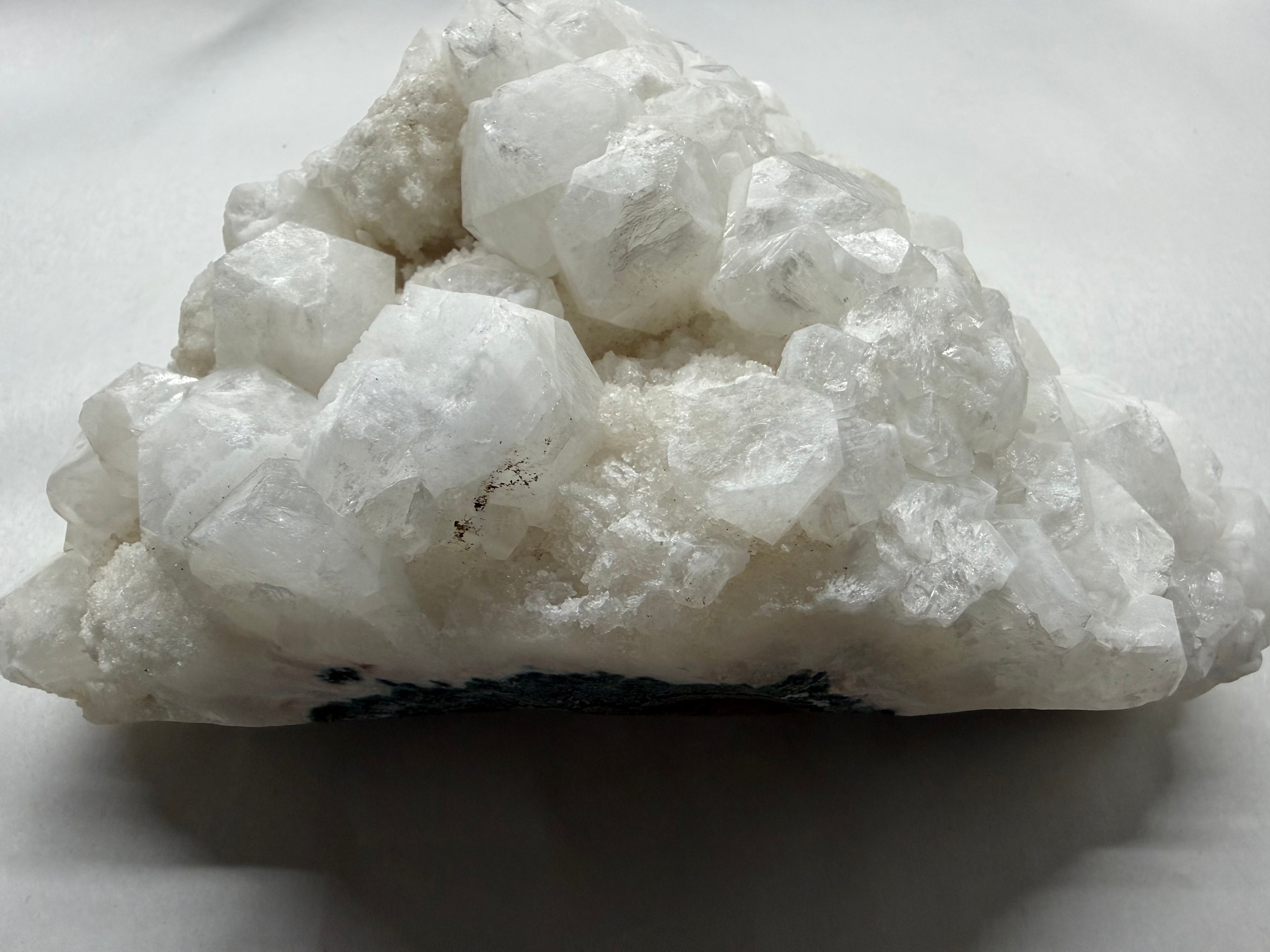 Apophyllite Crystal Cluster Natural Specimen with Possible Fluorite, 8.5 Inch Display Piece