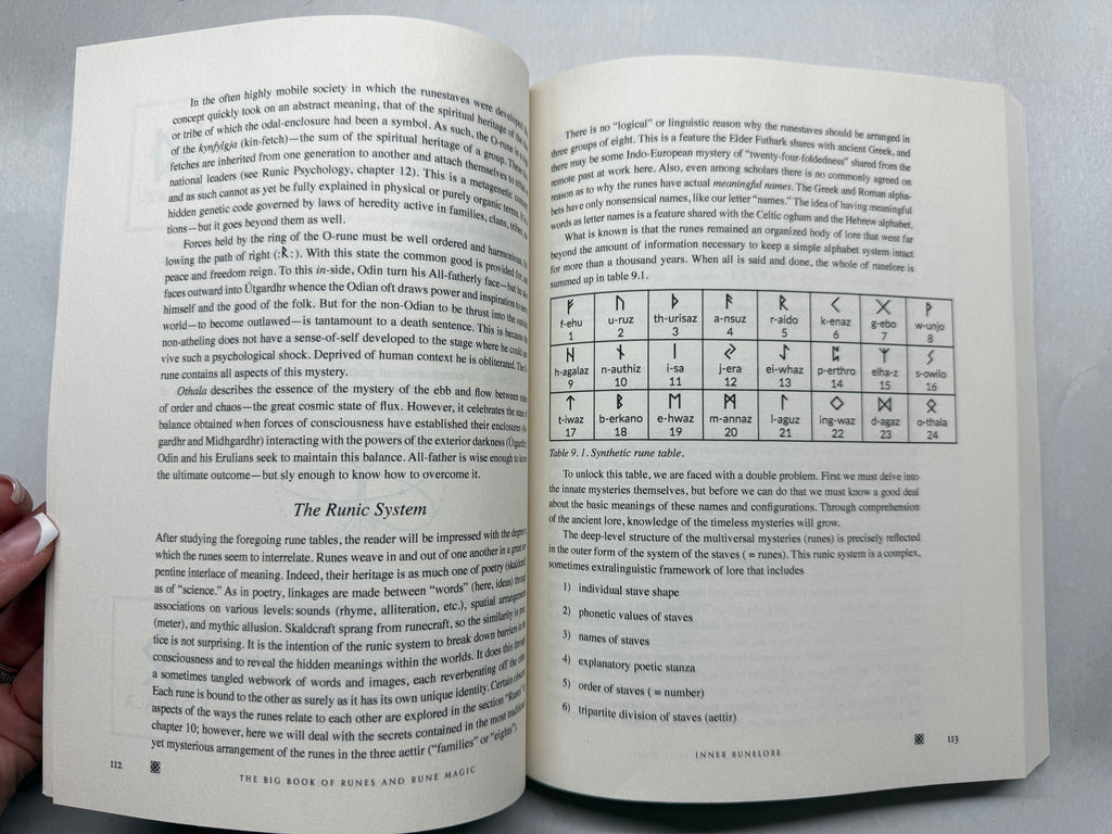 The Big Book of Runes and Rune Magic by Edred Thorsson, Elder Futhark Runecasting Guide