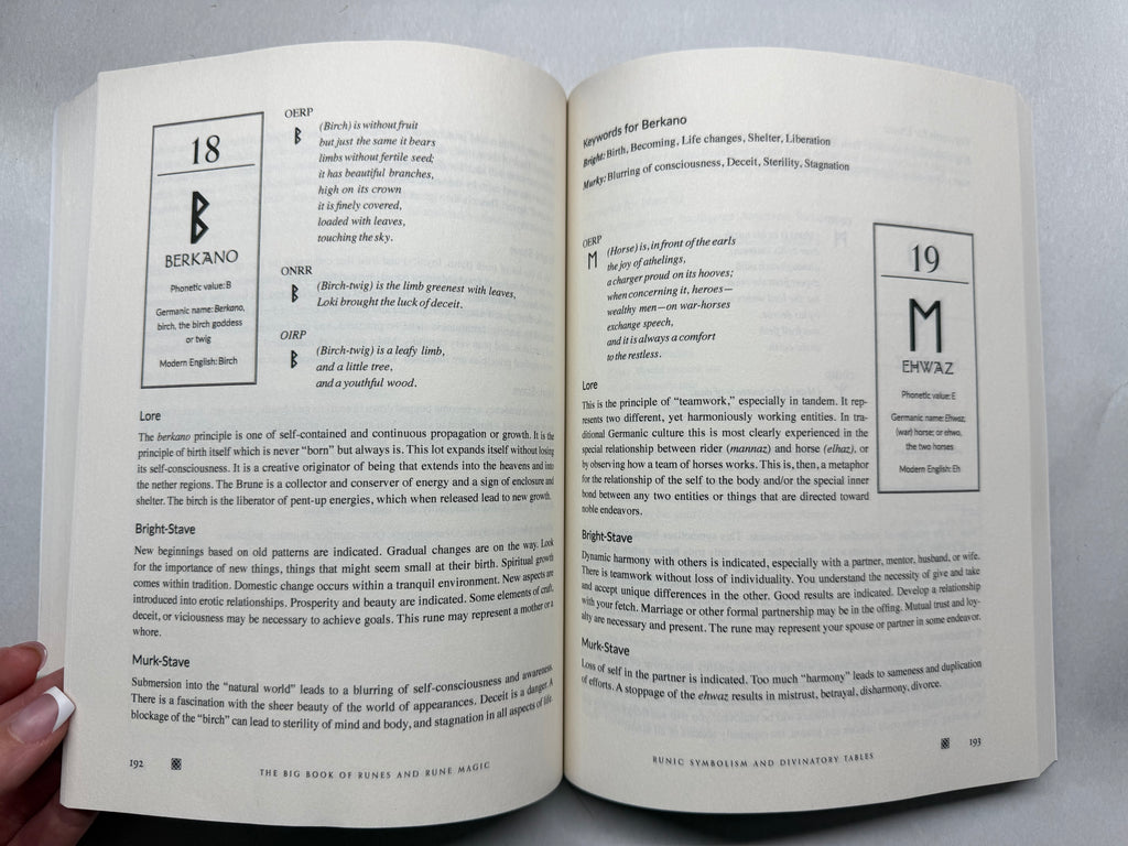 The Big Book of Runes and Rune Magic by Edred Thorsson, Elder Futhark Runecasting Guide