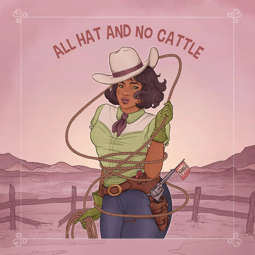 2027 There's a Snake in My Boot Wall Calendar by Ellie Grant, Western Cowgirl 12-Month Calendar