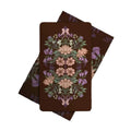 Floral design on a card with natural elements around
