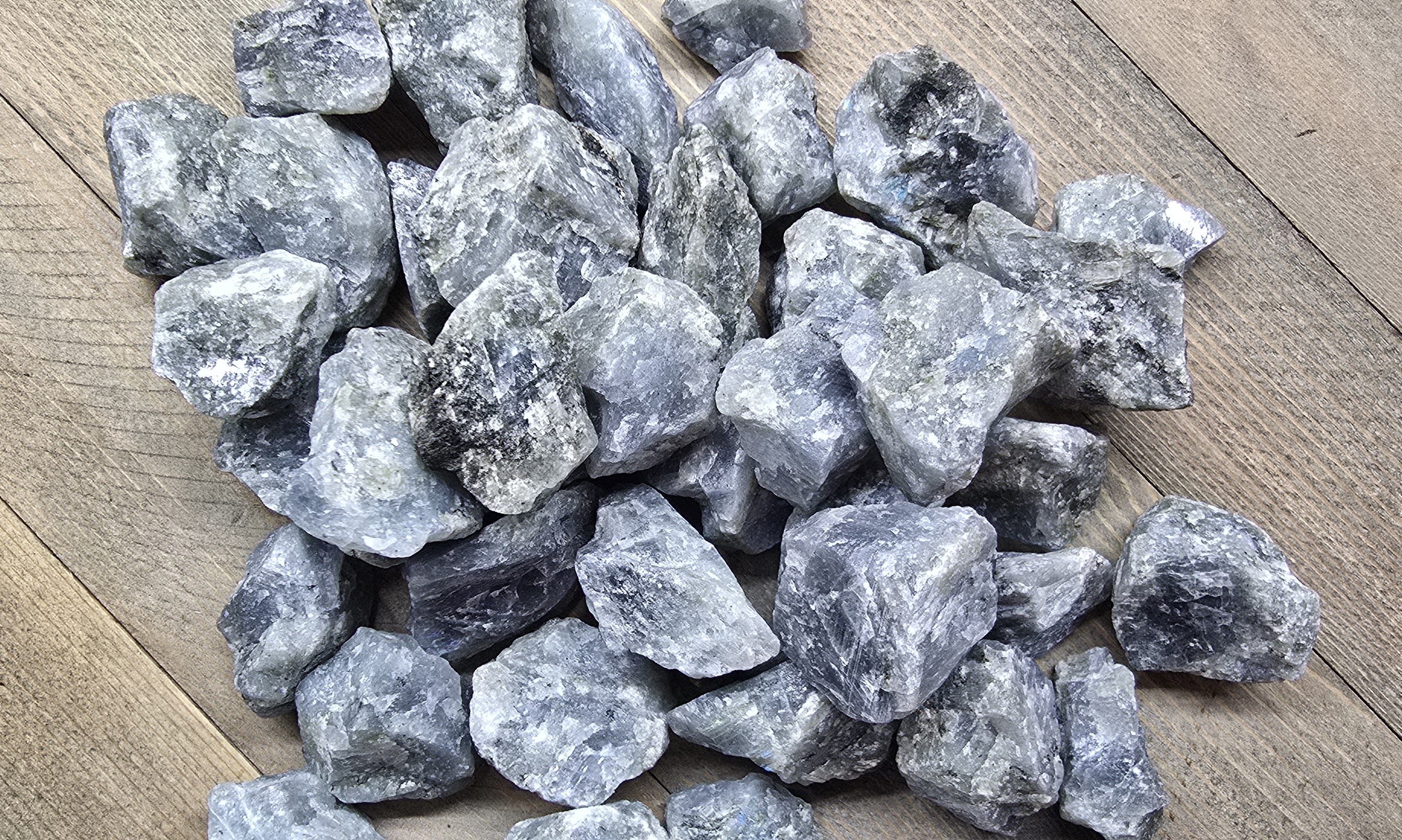 Half Pound Raw Labradorite Crystals – Natural Stone for Protection & Intuition