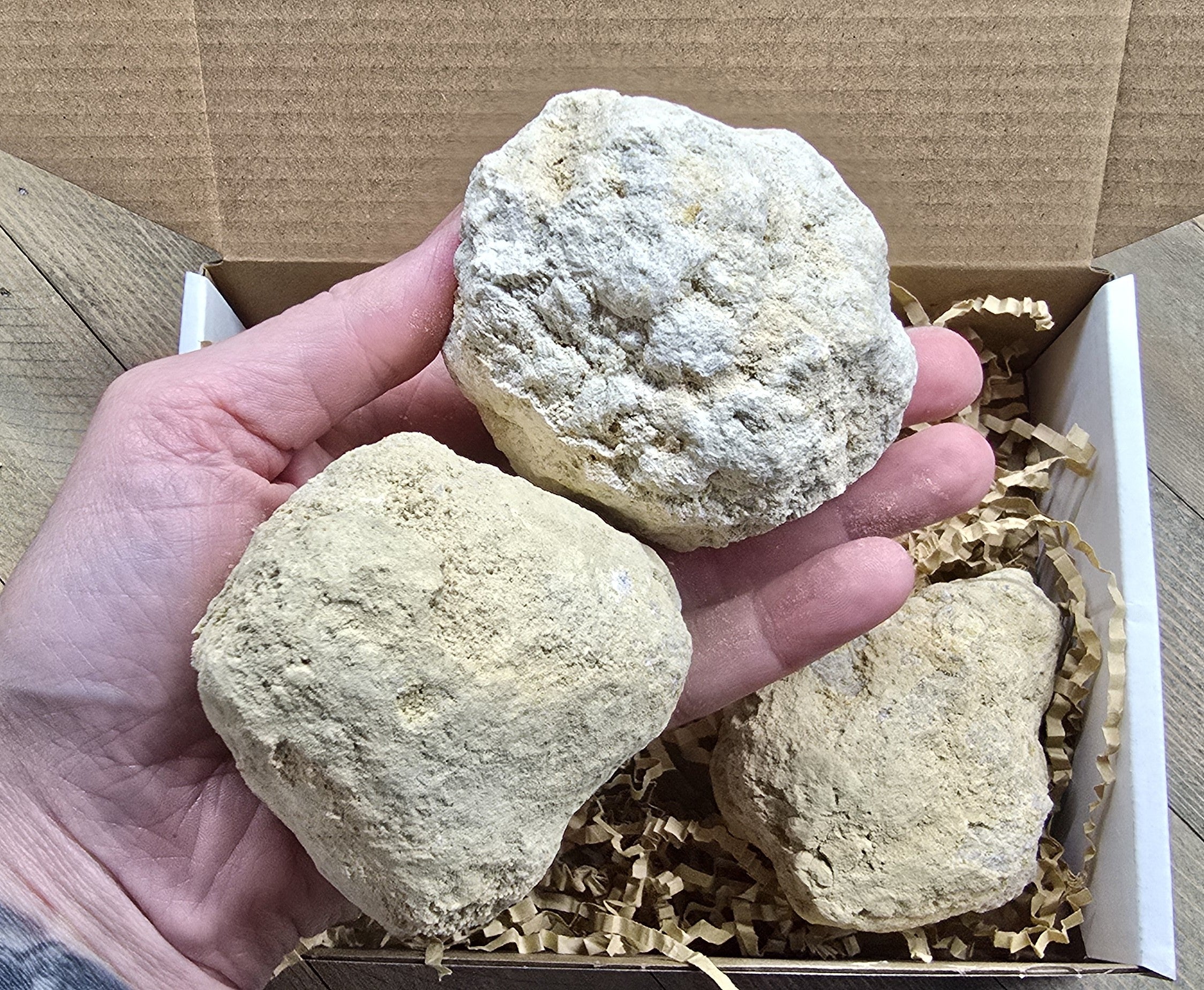 Break Your Own Geodes XL Large Unopened (3-4 pieces) Gift Box Quartz Crystal