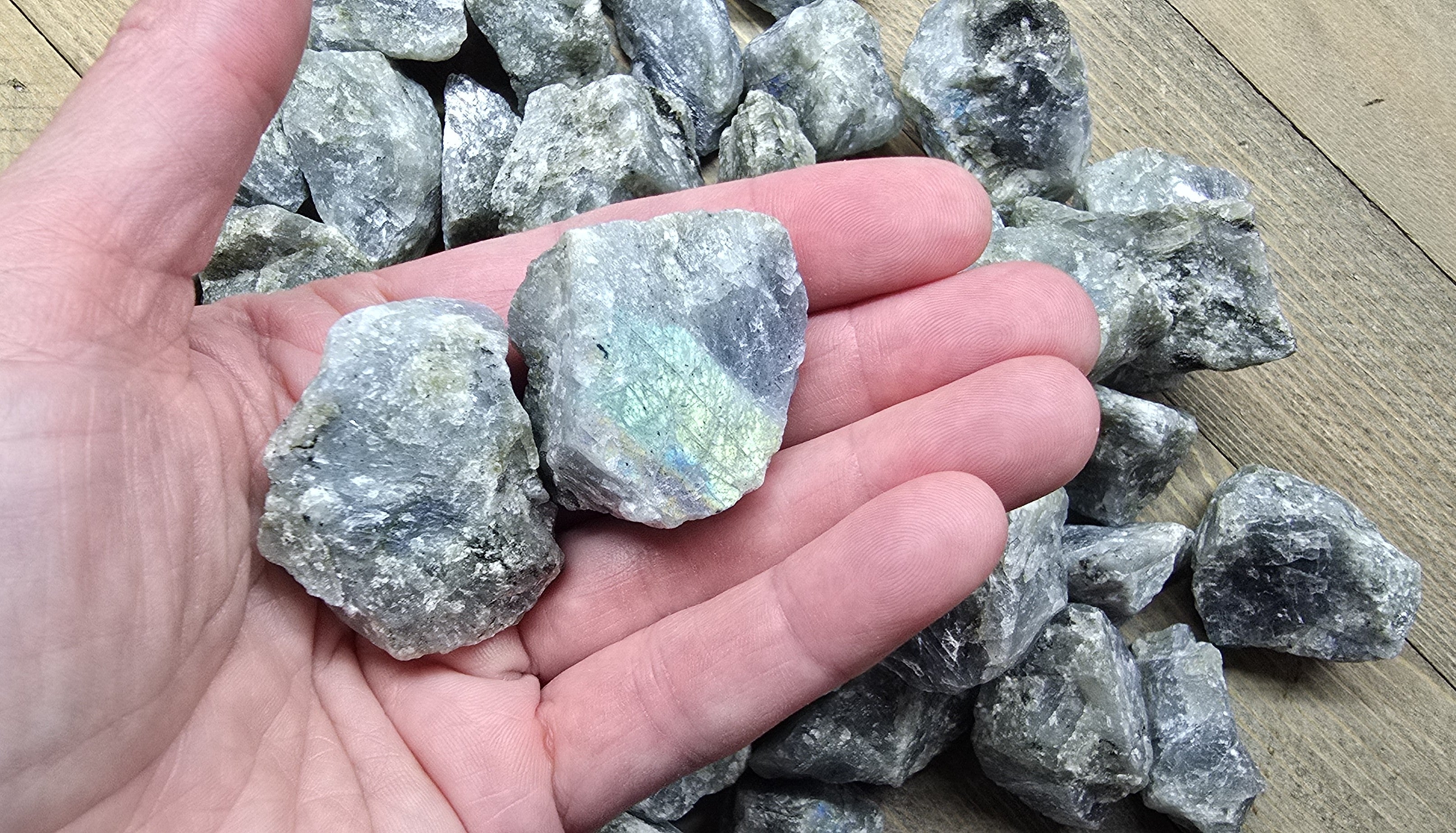 Half Pound Raw Labradorite Crystals – Natural Stone for Protection & Intuition