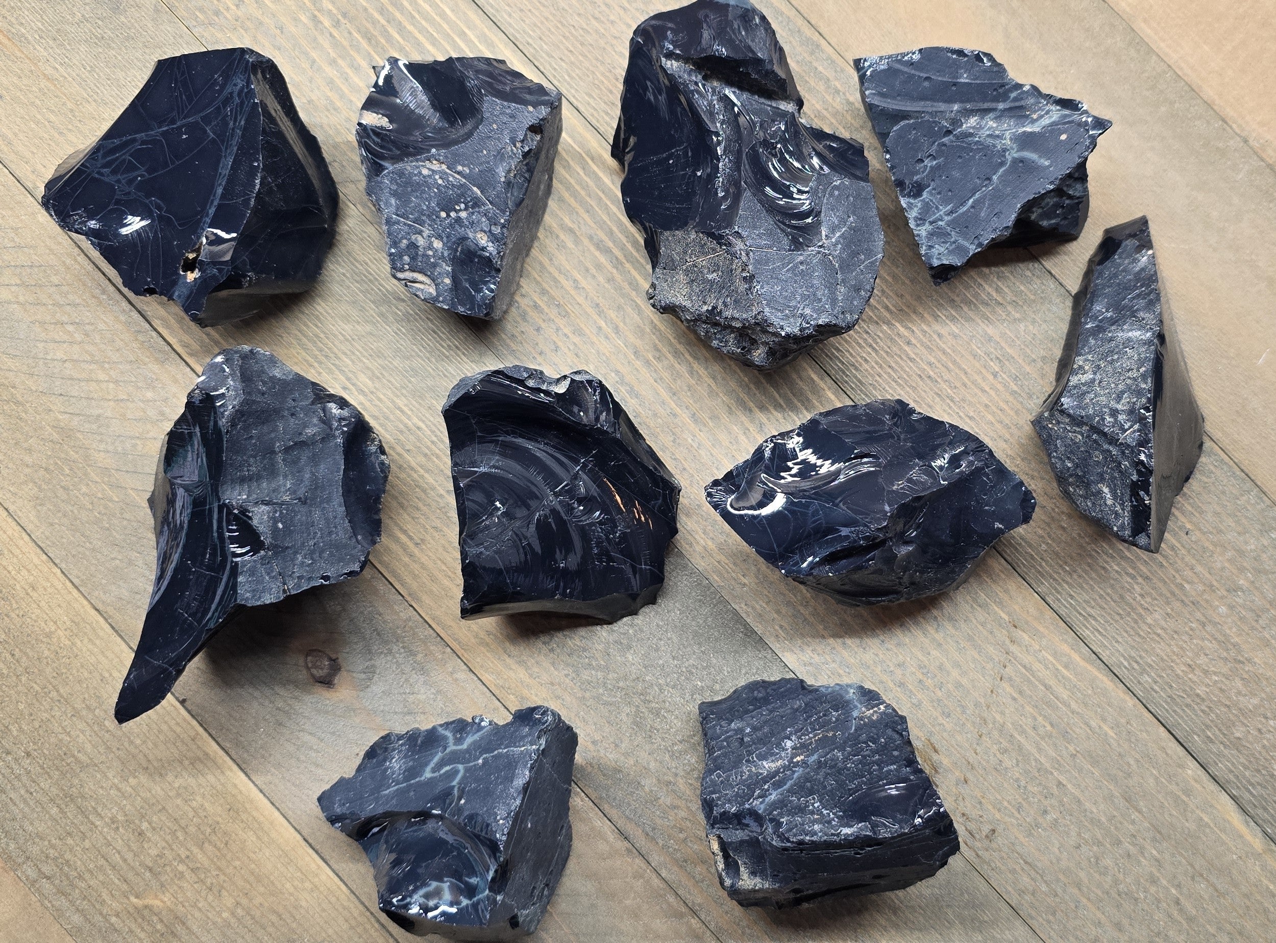 Half Pound Rough Spiderweb Obsidian Crystal – Natural Raw Protection Stone