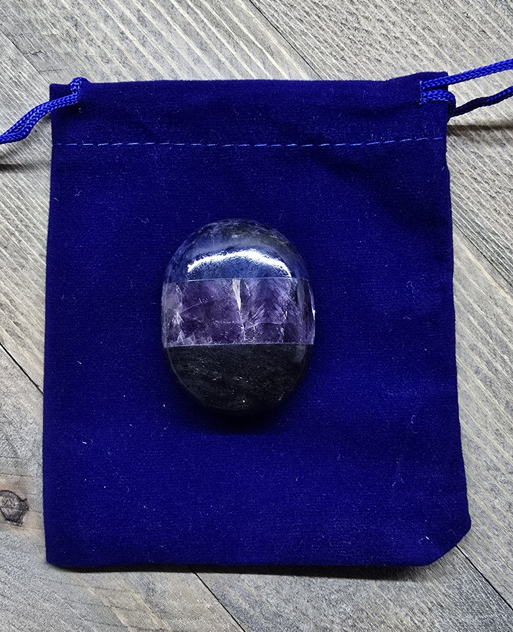 Sodalite Amethyst Blue Aventurine Combination Palm Stone