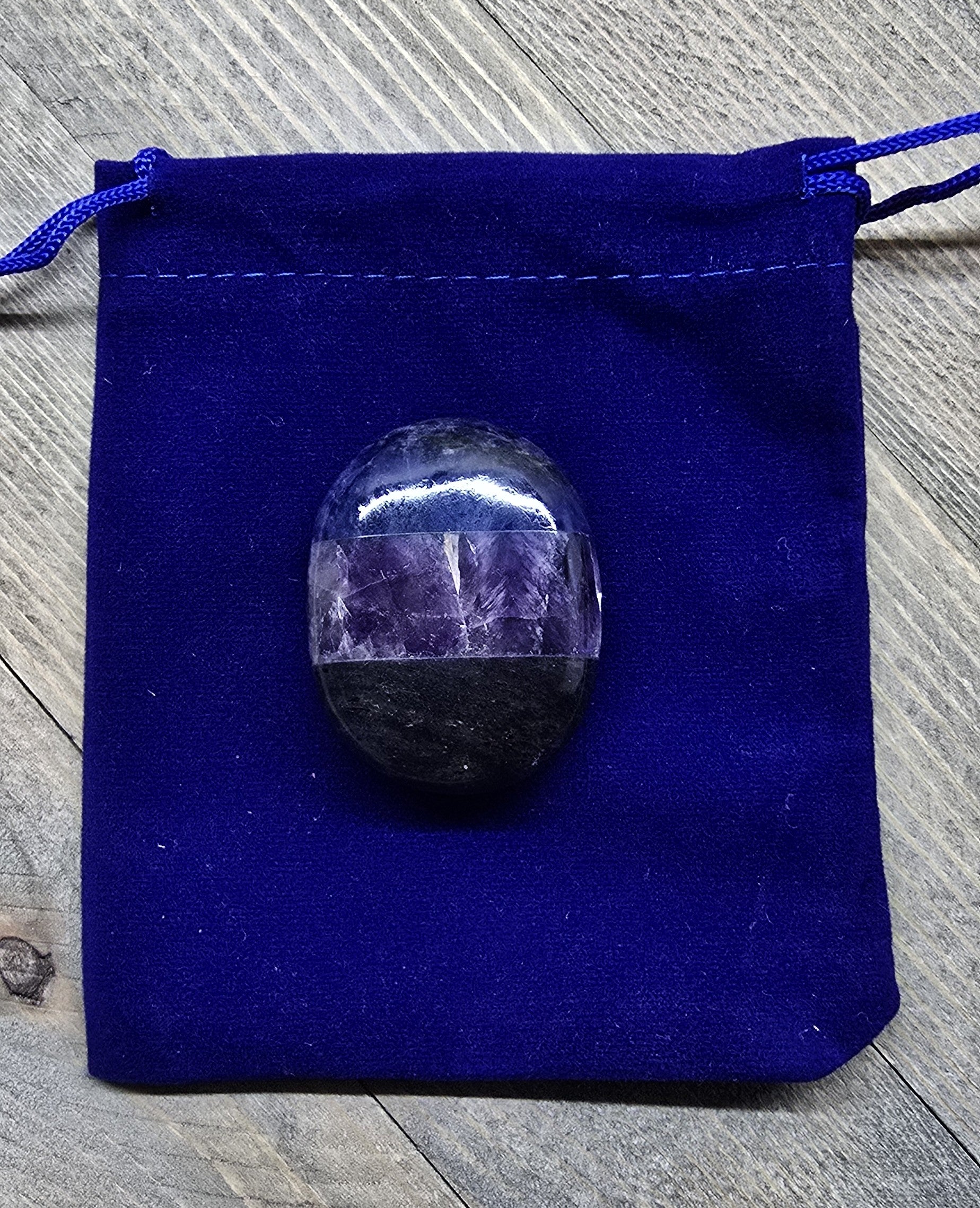 Sodalite Amethyst Blue Aventurine Combination Palm Stone