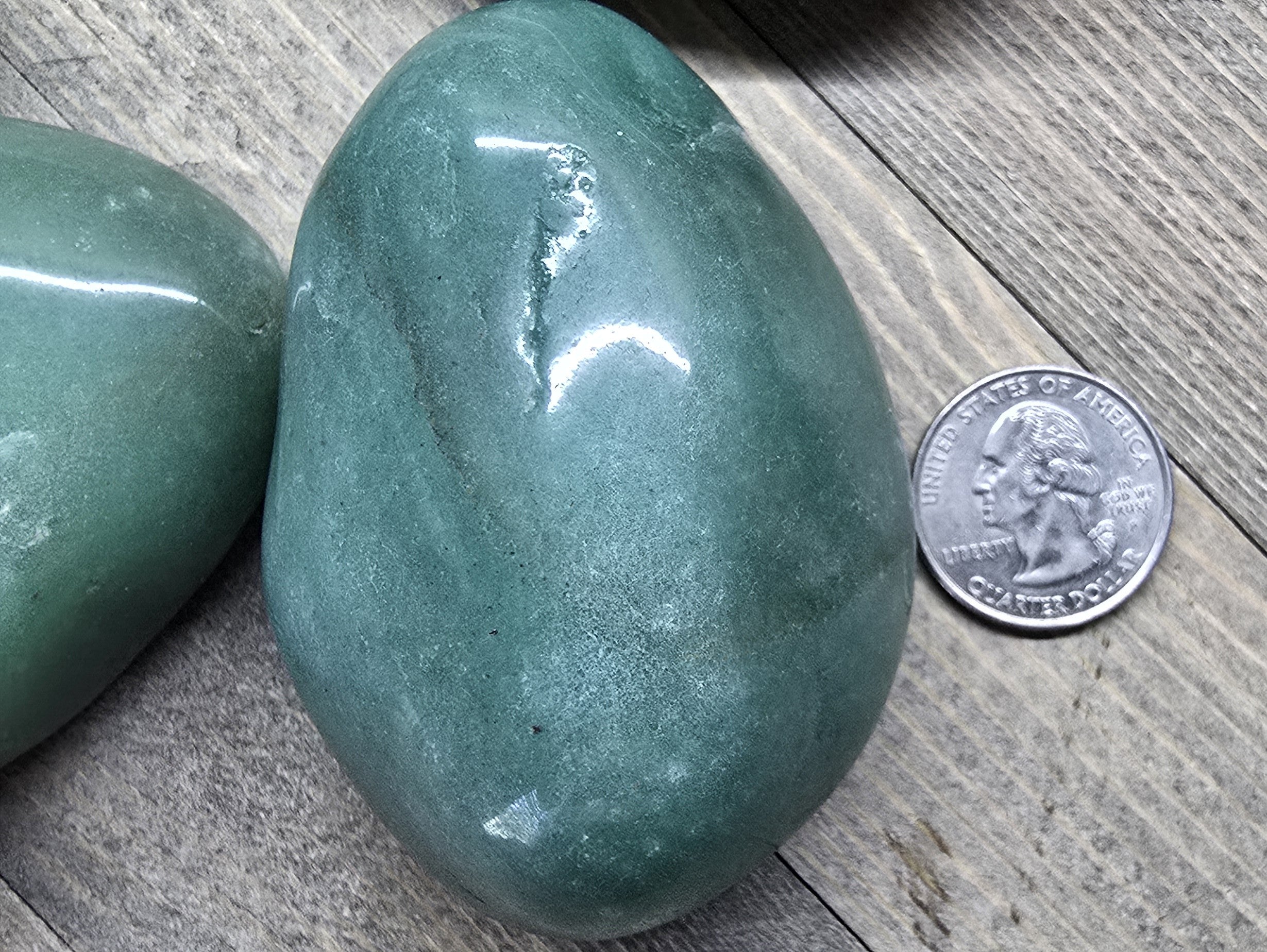 Green Aventurine Tumbled Stone – Luck & Abundance Crystal, Heart Chakra Healing Stone