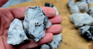 Bulk Rough Rainbow Moonstone A+ Grade Raw Natural Crystal