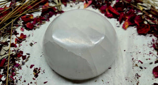4" Diameter Natural Selenite Crystal Bowl