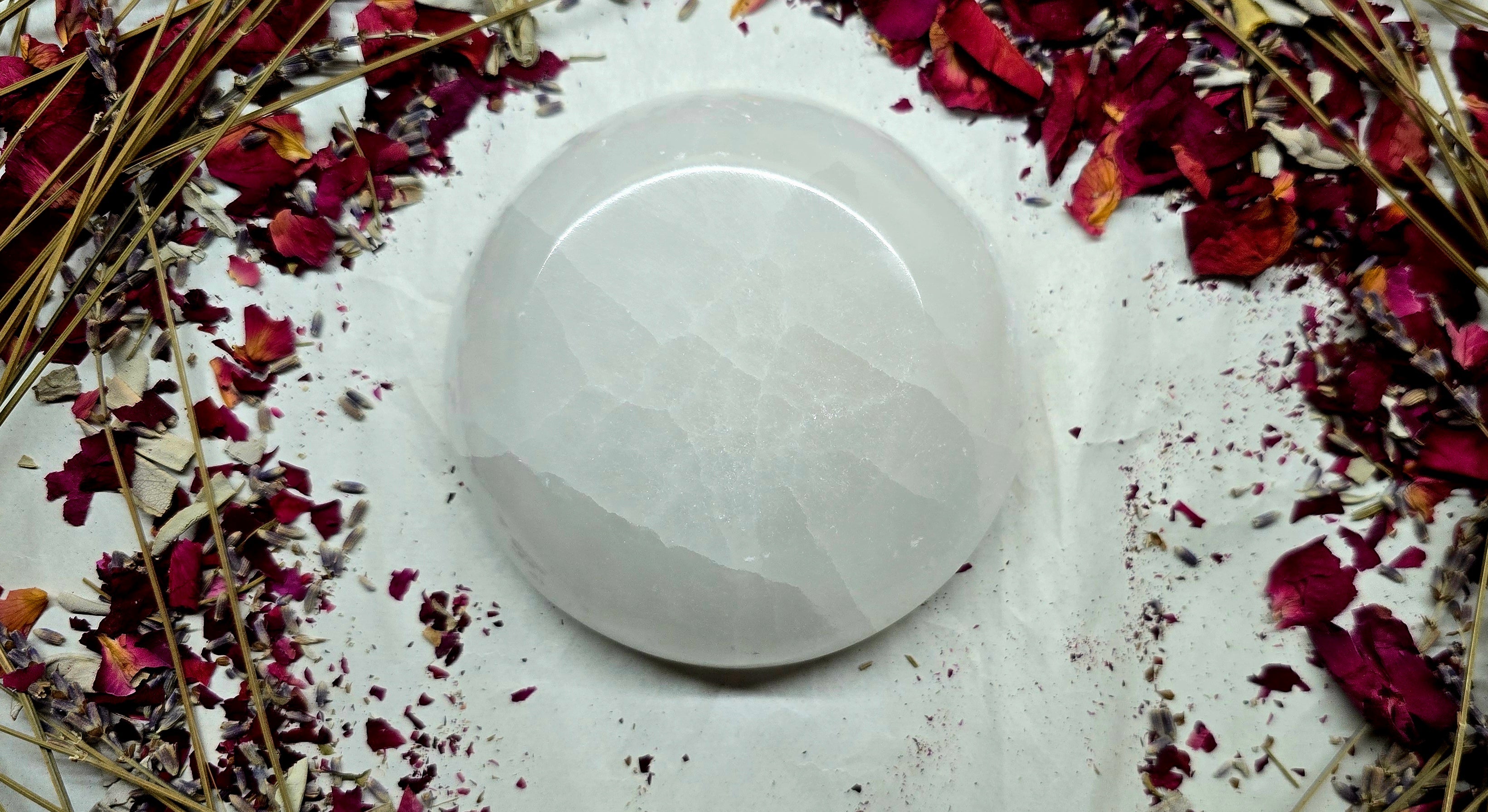 4" Diameter Natural Selenite Crystal Bowl
