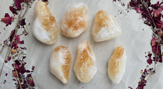 Citrine Crystal Tumbled & Polished - Natural Grade A Brazilian Stone