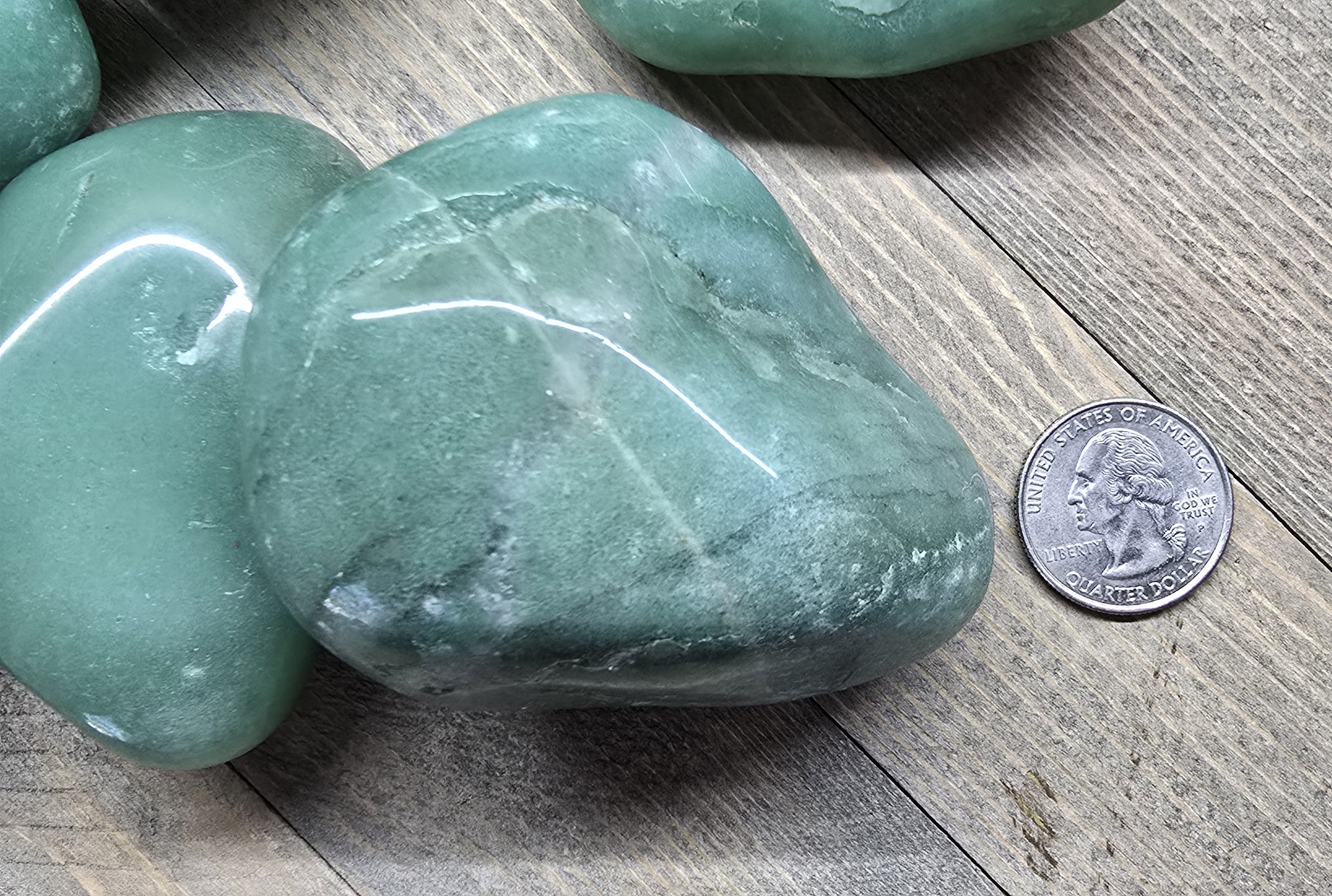 Green Aventurine Tumbled Stone – Luck & Abundance Crystal, Heart Chakra Healing Stone