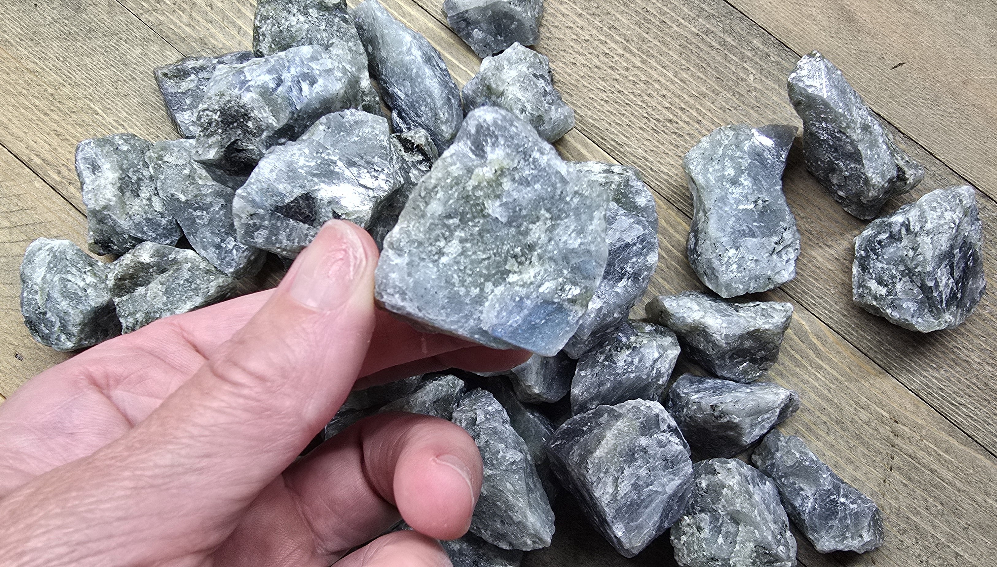 Half Pound Raw Labradorite Crystals – Natural Stone for Protection & Intuition