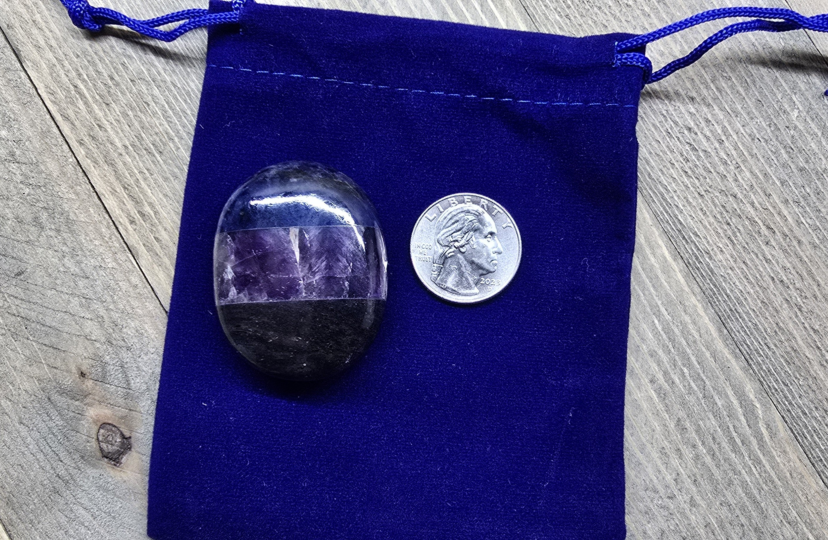 Sodalite Amethyst Blue Aventurine Combination Palm Stone