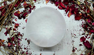 4" Diameter Natural Selenite Crystal Bowl