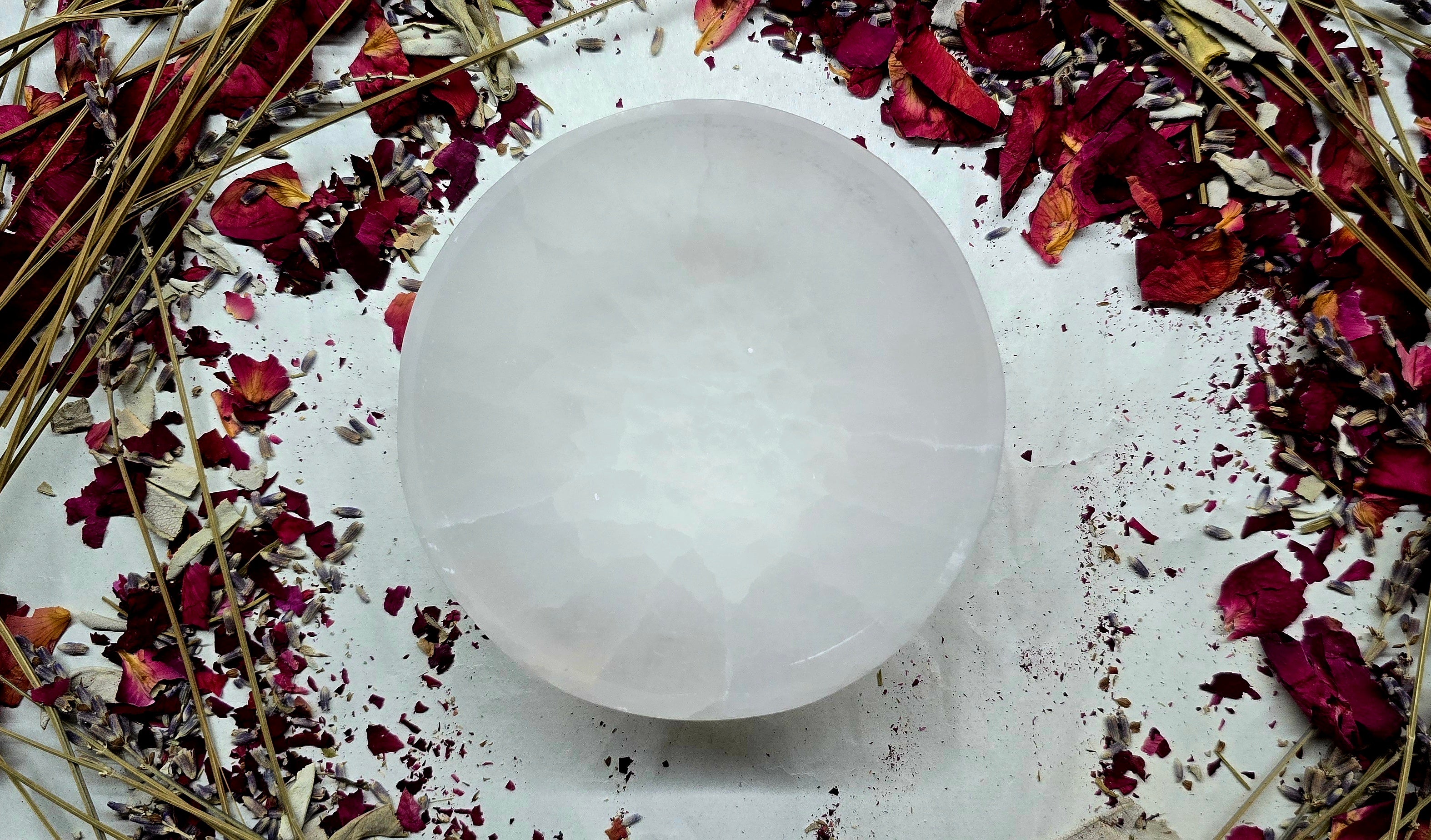 4" Diameter Natural Selenite Crystal Bowl