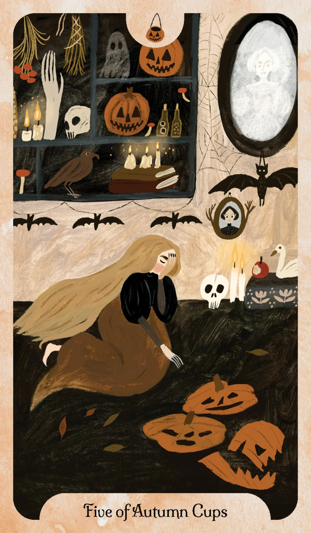 Seasons of the Witch Autumn Tarot Deck and Guidebook by Lorriane Anderson, 78-Card Mabon Tarot