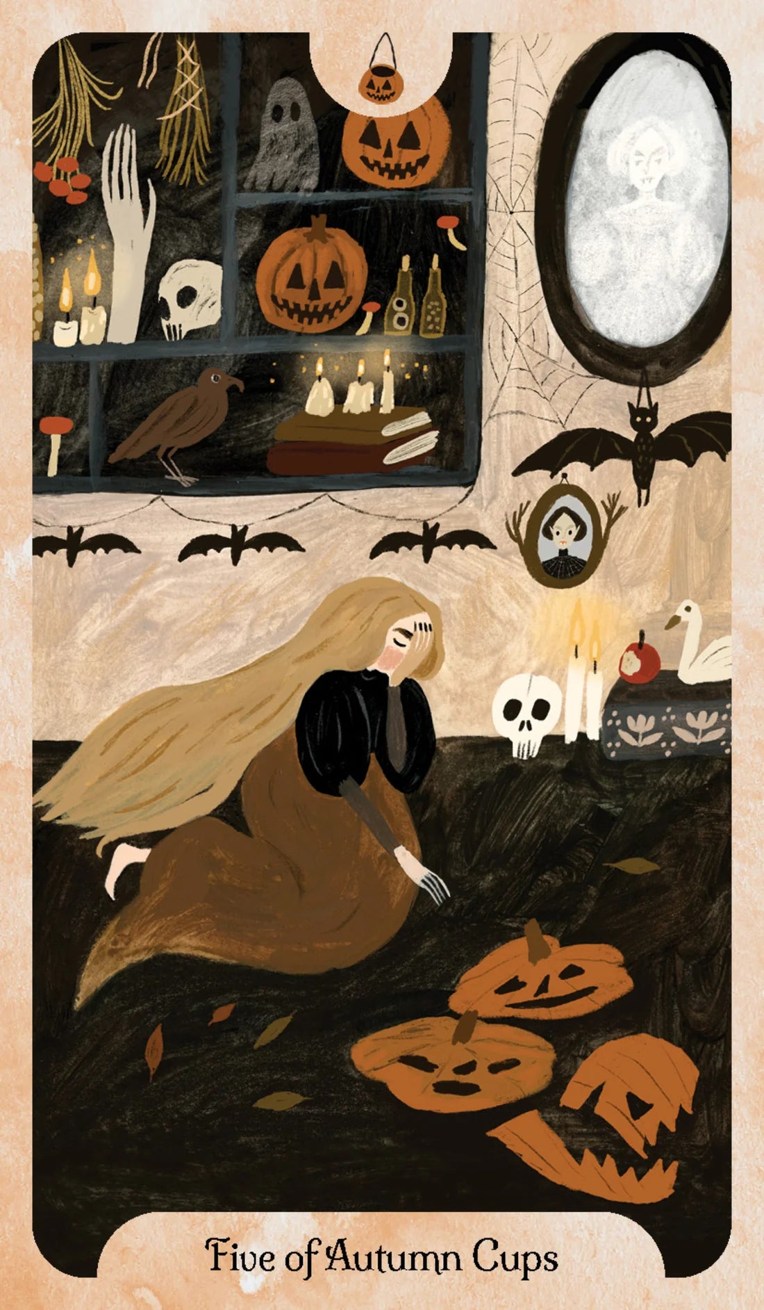 Seasons of the Witch Autumn Tarot Deck and Guidebook by Lorriane Anderson, 78-Card Mabon Tarot