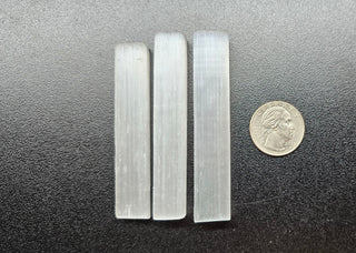 Bulk Natural 3" Selenite Wands