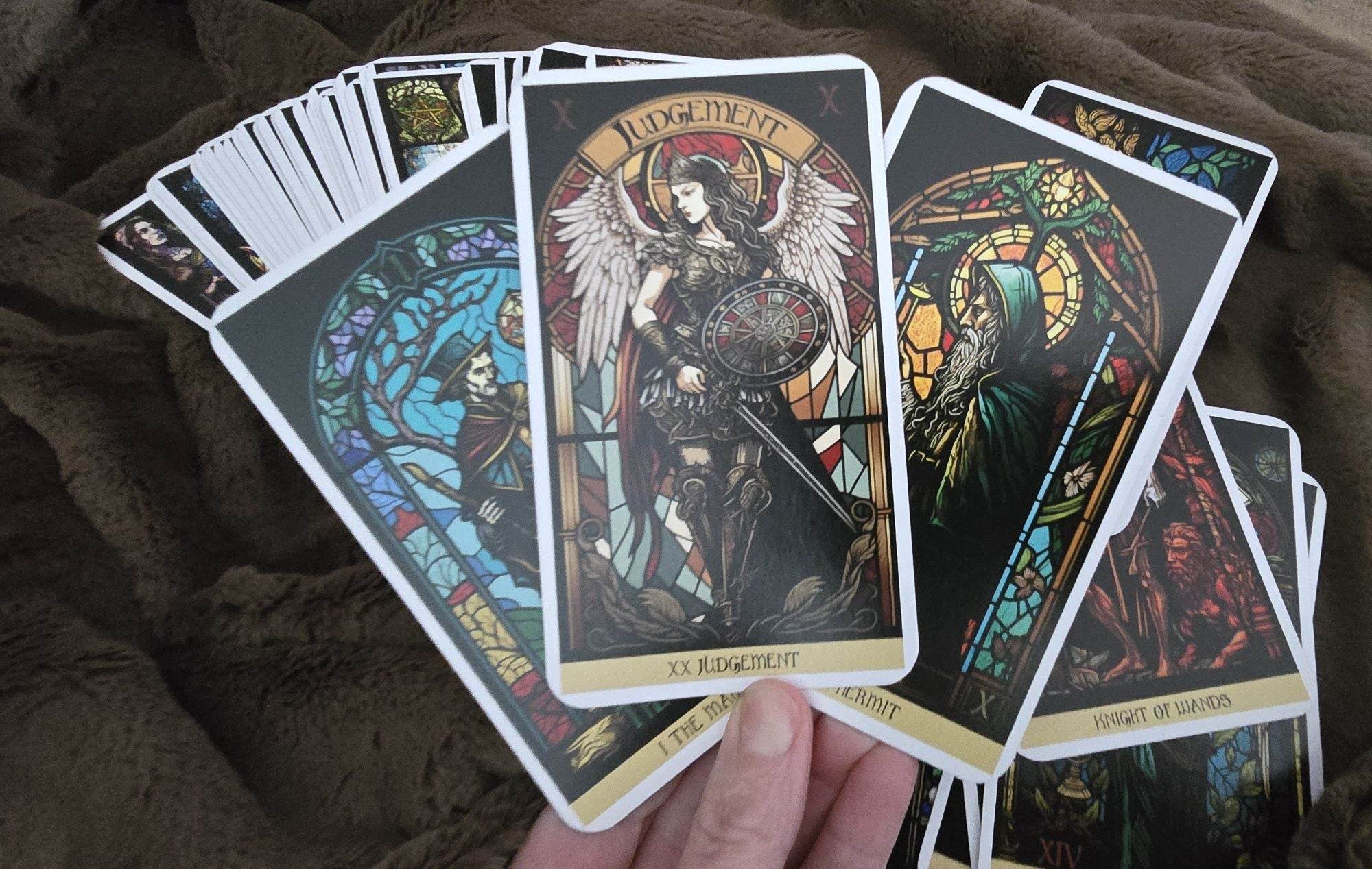 Stained Glass Tarot by James Edward - Water Moon Shop
