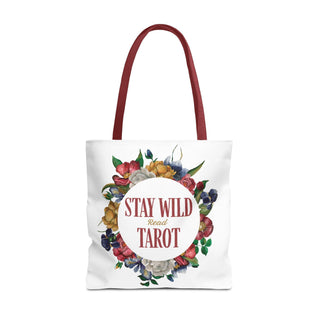 Stay Wild Tarot Floral Tote Bag - Water Moon Shop
