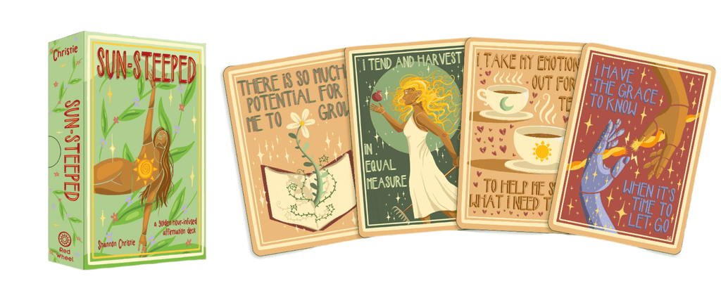 Sun-Steeped: Affirmation Deck: 54 Cards & Guidebook - Water Moon Shop