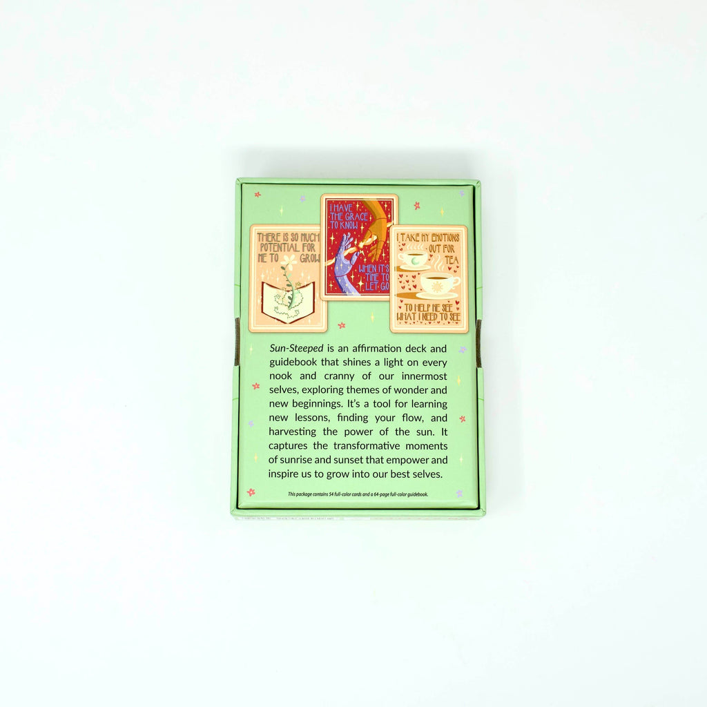 Sun-Steeped: Affirmation Deck: 54 Cards & Guidebook - Water Moon Shop