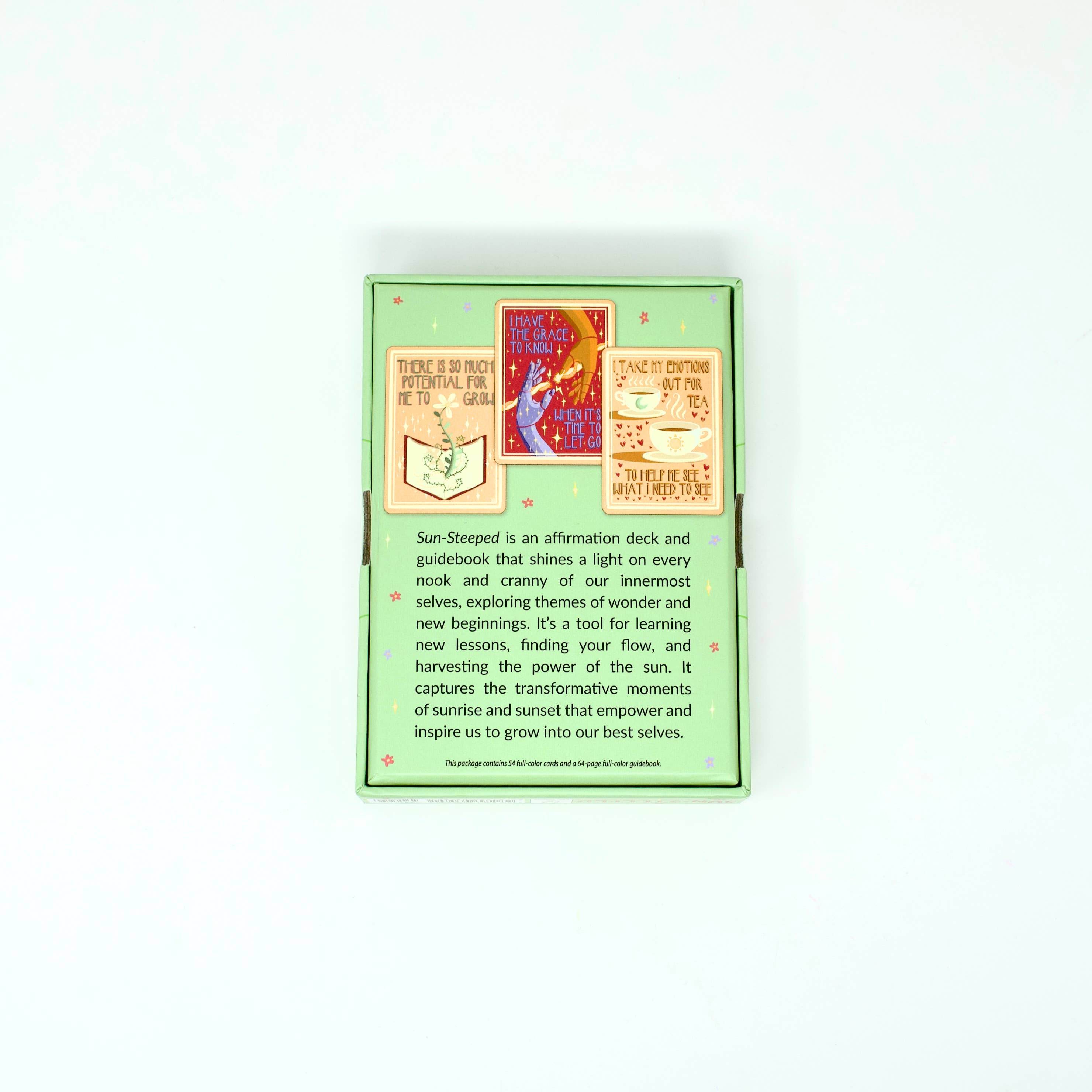 Sun-Steeped: Affirmation Deck: 54 Cards & Guidebook - Water Moon Shop