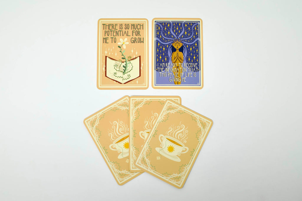 Sun-Steeped: Affirmation Deck: 54 Cards & Guidebook - Water Moon Shop