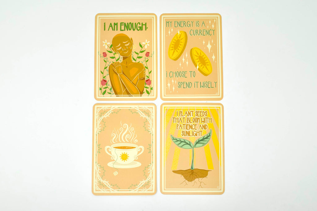 Sun-Steeped: Affirmation Deck: 54 Cards & Guidebook - Water Moon Shop