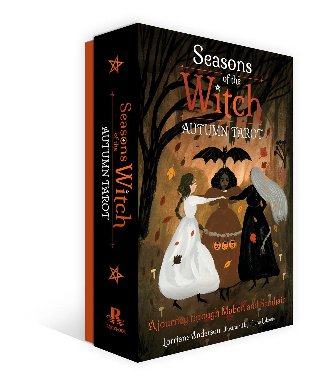Seasons of the Witch Autumn Tarot Deck and Guidebook by Lorriane Anderson, 78-Card Mabon Tarot