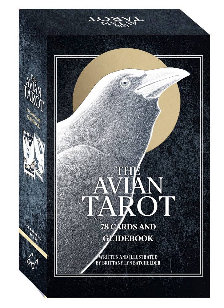 Avian Tarot deck with 78 bird-themed tarot cards by Brittany Lyn Batchelder featuring ornithological symbolism and nature wisdom