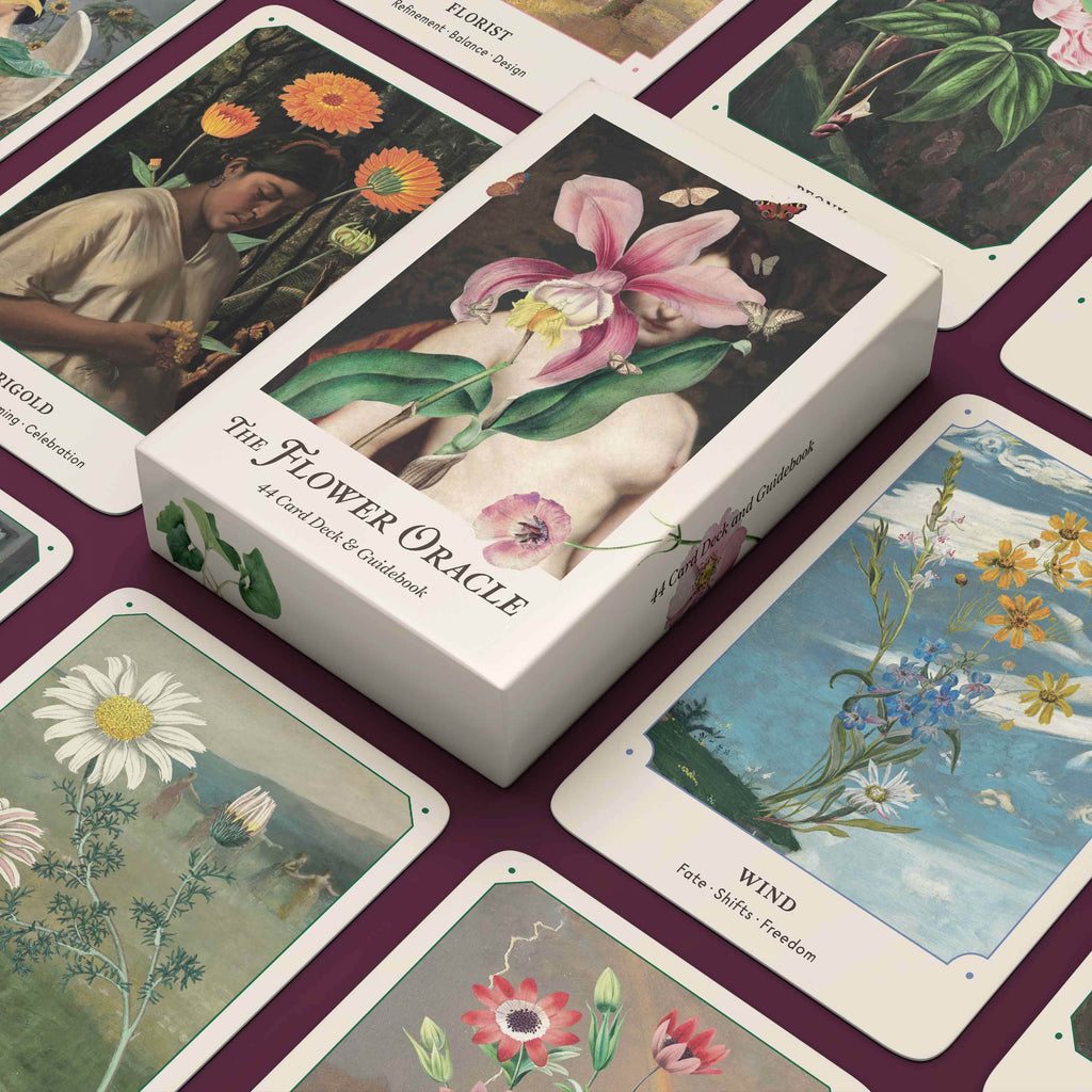 The Flower Oracle - Botanical Wisdom & Vintage Floral Guidance Deck