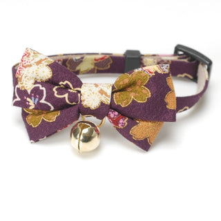 Kimono Bow Tie Cat Collar (Multiple Colors)