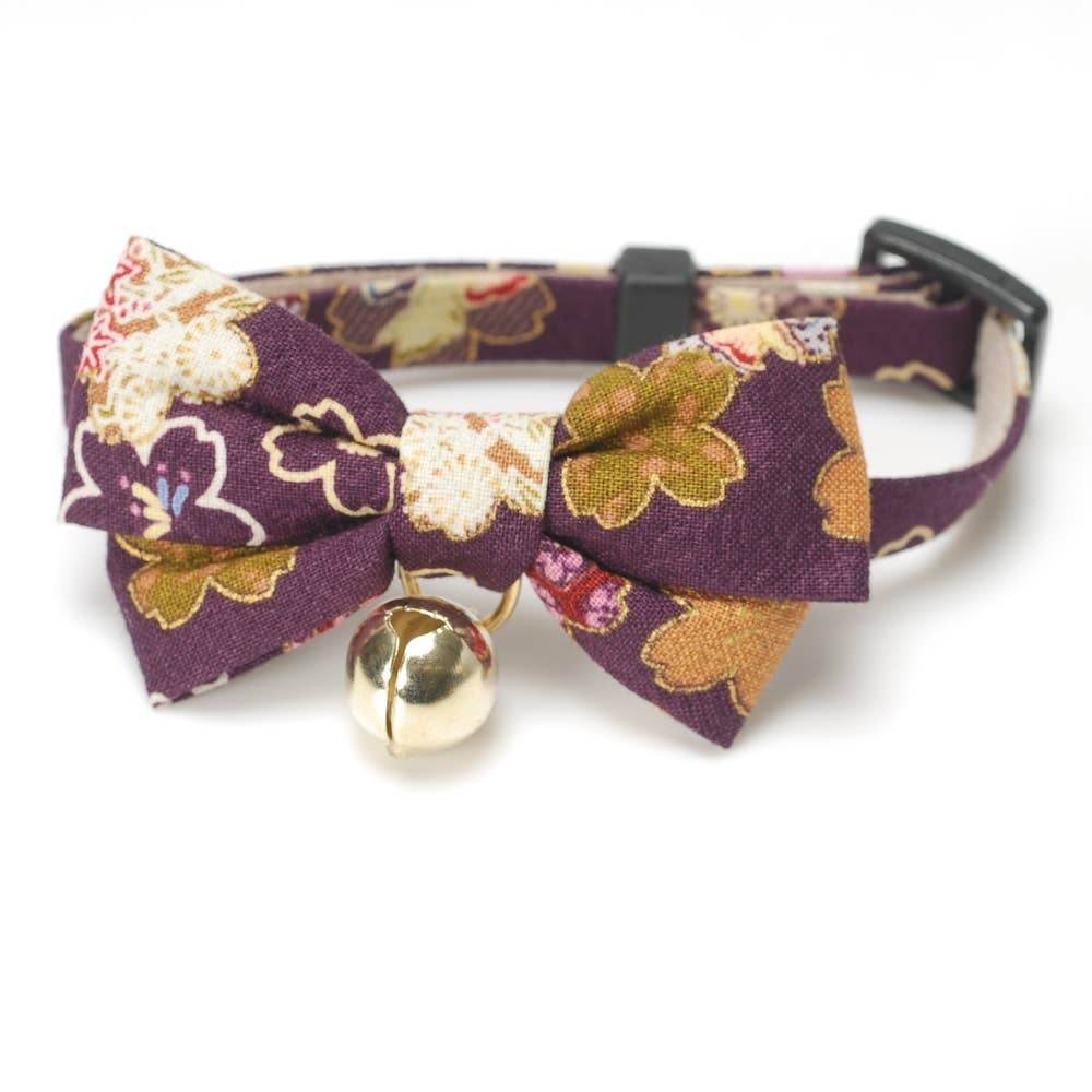 Kimono Bow Tie Cat Collar (Multiple Colors) - Water Moon Shop