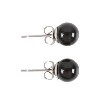 Black Agate Semi Precious Crystal Earrings - Water Moon Shop