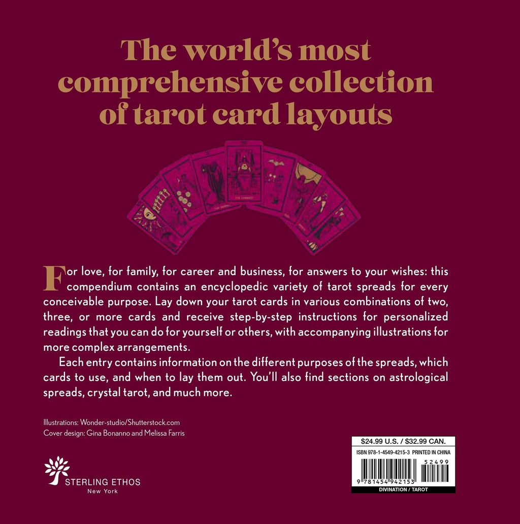 1001 Tarot Spreads, The Complete Book of Tarot Spreads for Every Purpose - Water Moon Shop