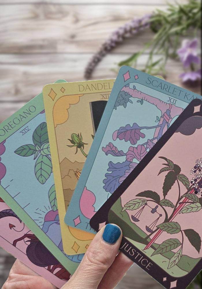 Botanical Tarot Deck and Guidebook By Sow the Magic - Water Moon Shop