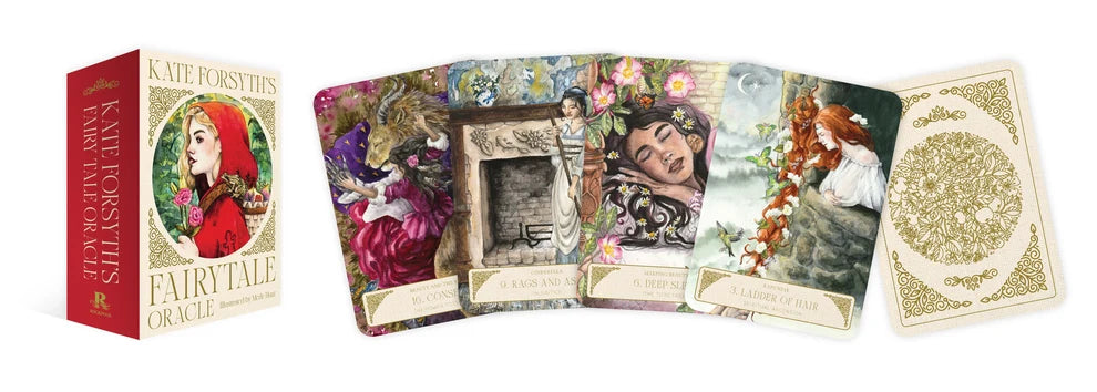 Kate Forsyth's Fairytale Oracle Deck and Guidebook, Dark Fairytale Oracle Cards with Keepsake Box
