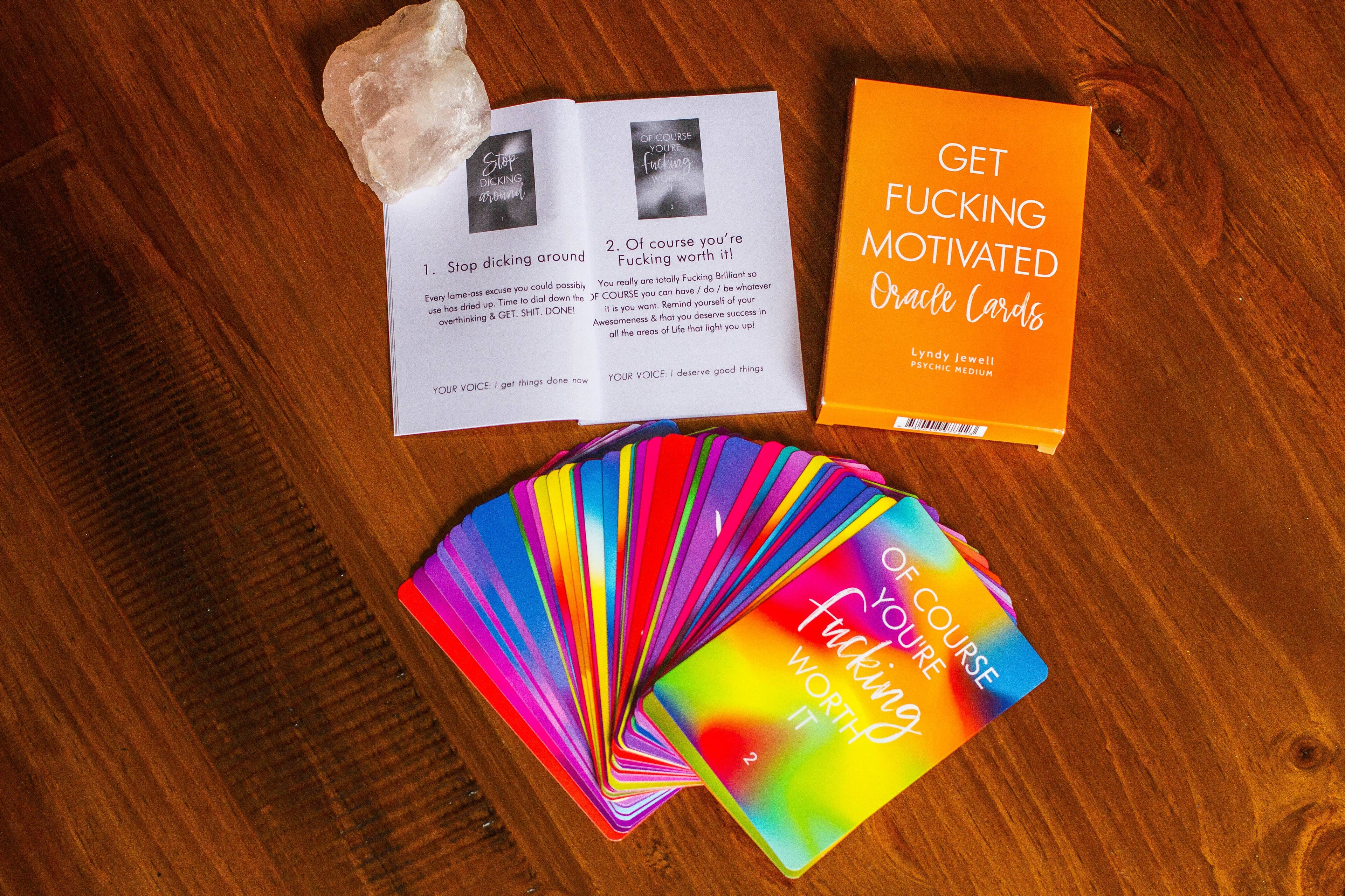 Get Fucking Motivated Oracle Cards - Water Moon Shop