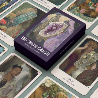 The Crystal Oracle Deck by Broccoli featuring beautifully illustrated cards for guidance and inspiration