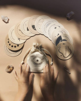 Inner Alchemy Affirmations - Round Card Deck - Gold Edition - Water Moon Shop