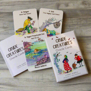 Crude Creatures Oracle Cards - Water Moon Shop