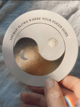 Inner Alchemy Affirmations - Round Card Deck - Gold Edition - Water Moon Shop
