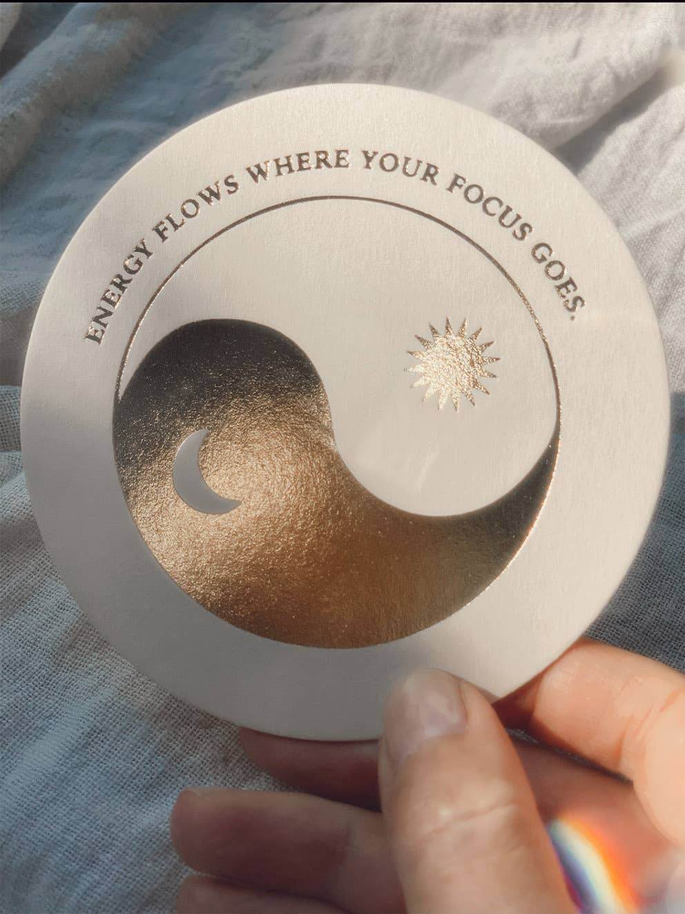 Inner Alchemy Affirmations - Round Card Deck - Gold Edition - Water Moon Shop