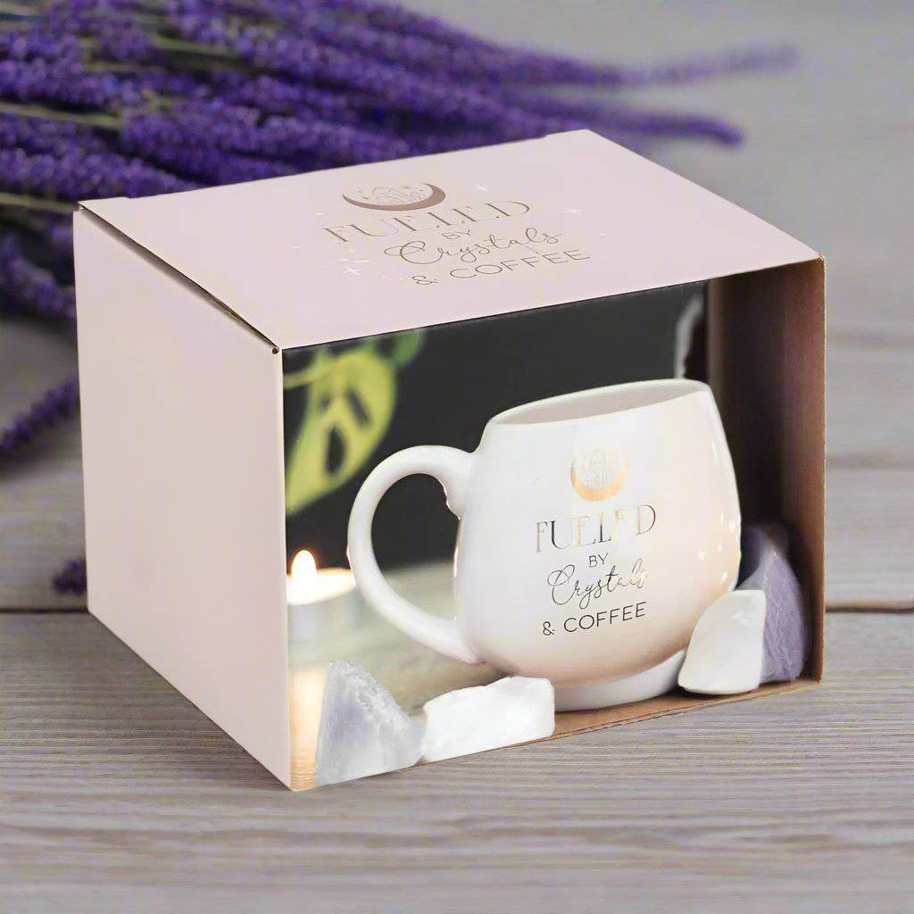 Crystals and Coffee Rounded Mug - Water Moon Shop