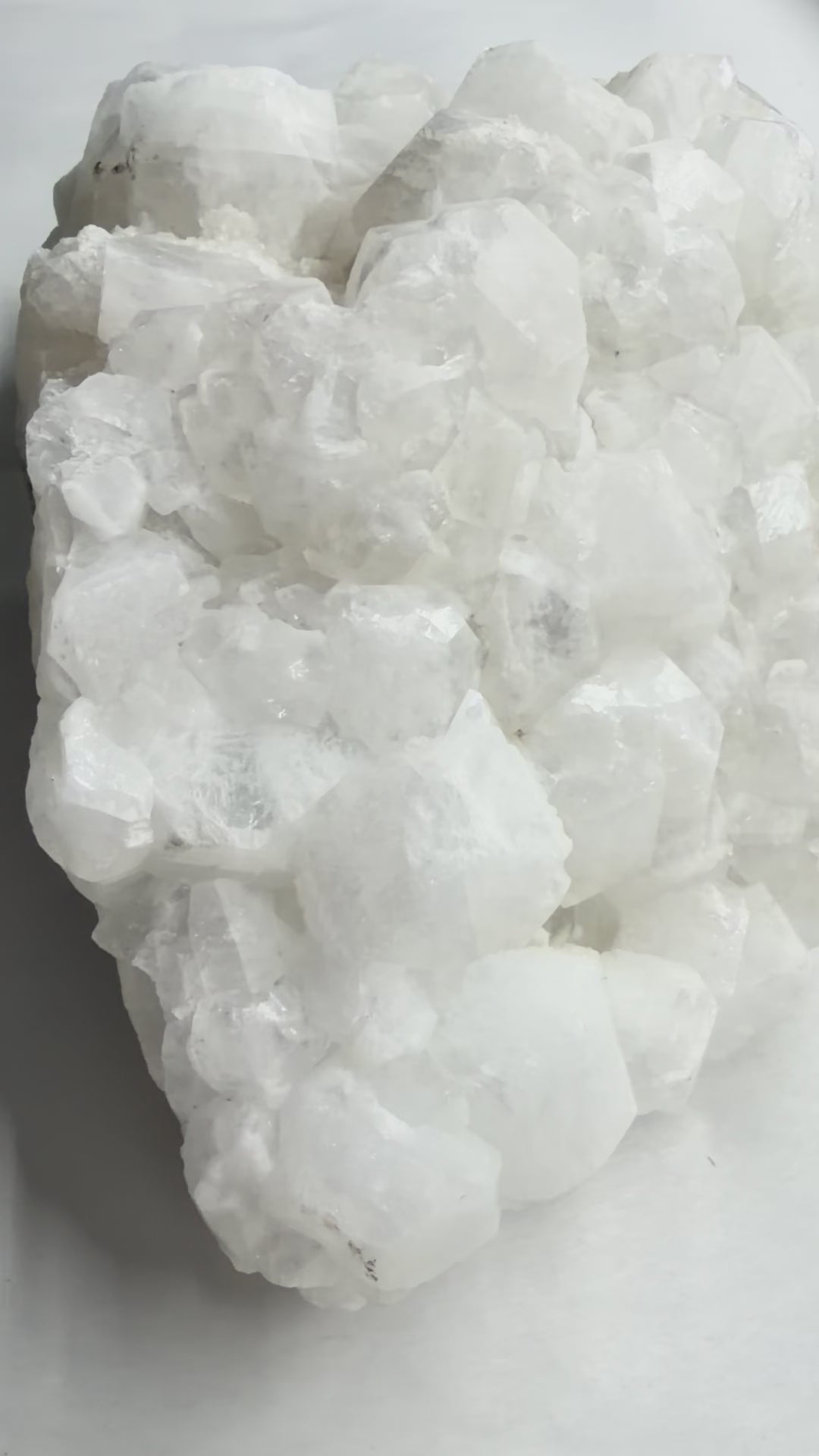 Apophyllite Crystal Cluster Natural Specimen with Possible Fluorite, 8.5 Inch Display Piece