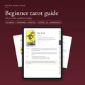 Beginner tarot guide PDF: 78 card meanings, printable and digital